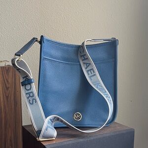 Michael Kors blue Crossbody with Logo Strap